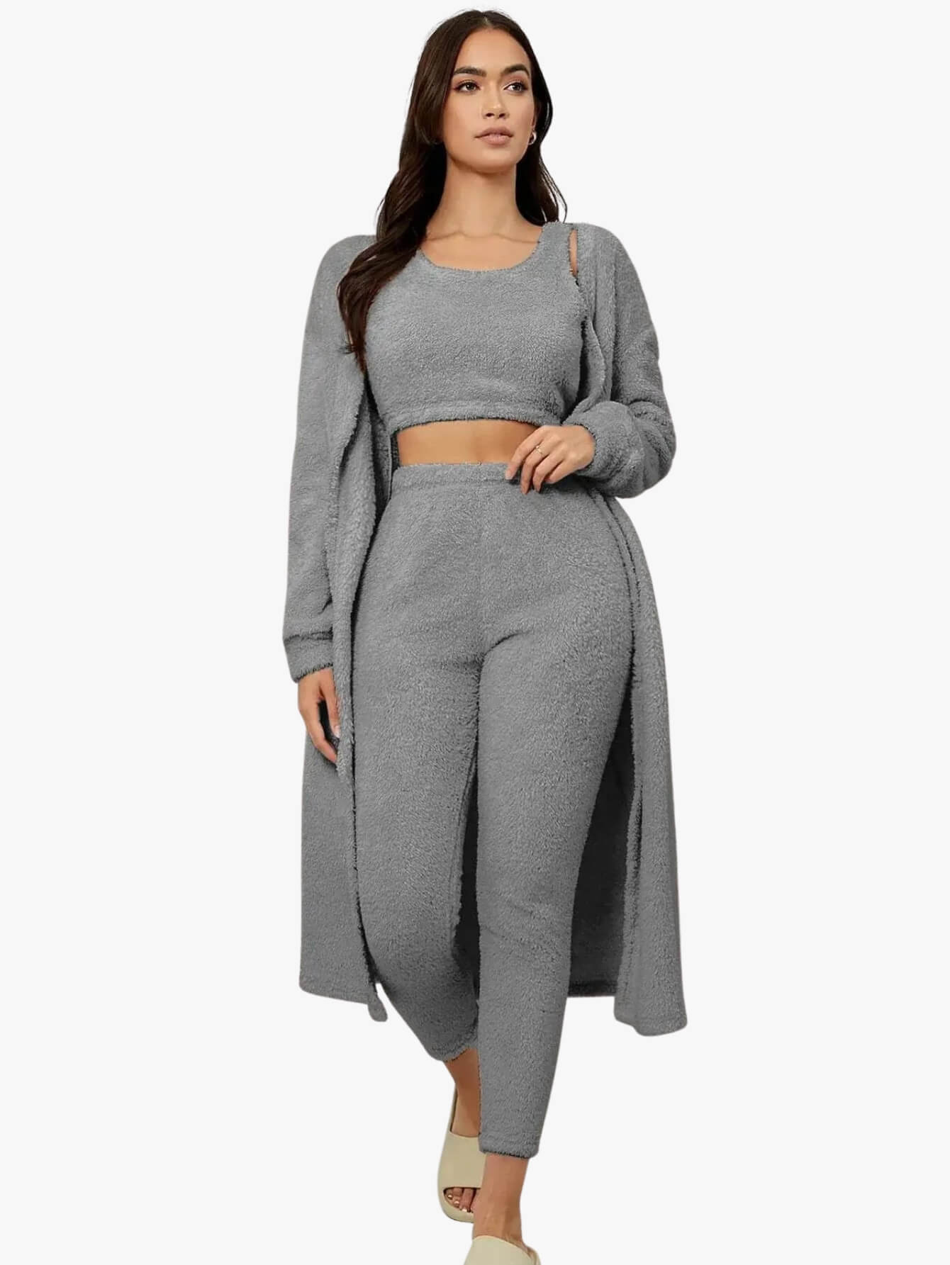 Cosy Knit Robe Set (3 Pieces)