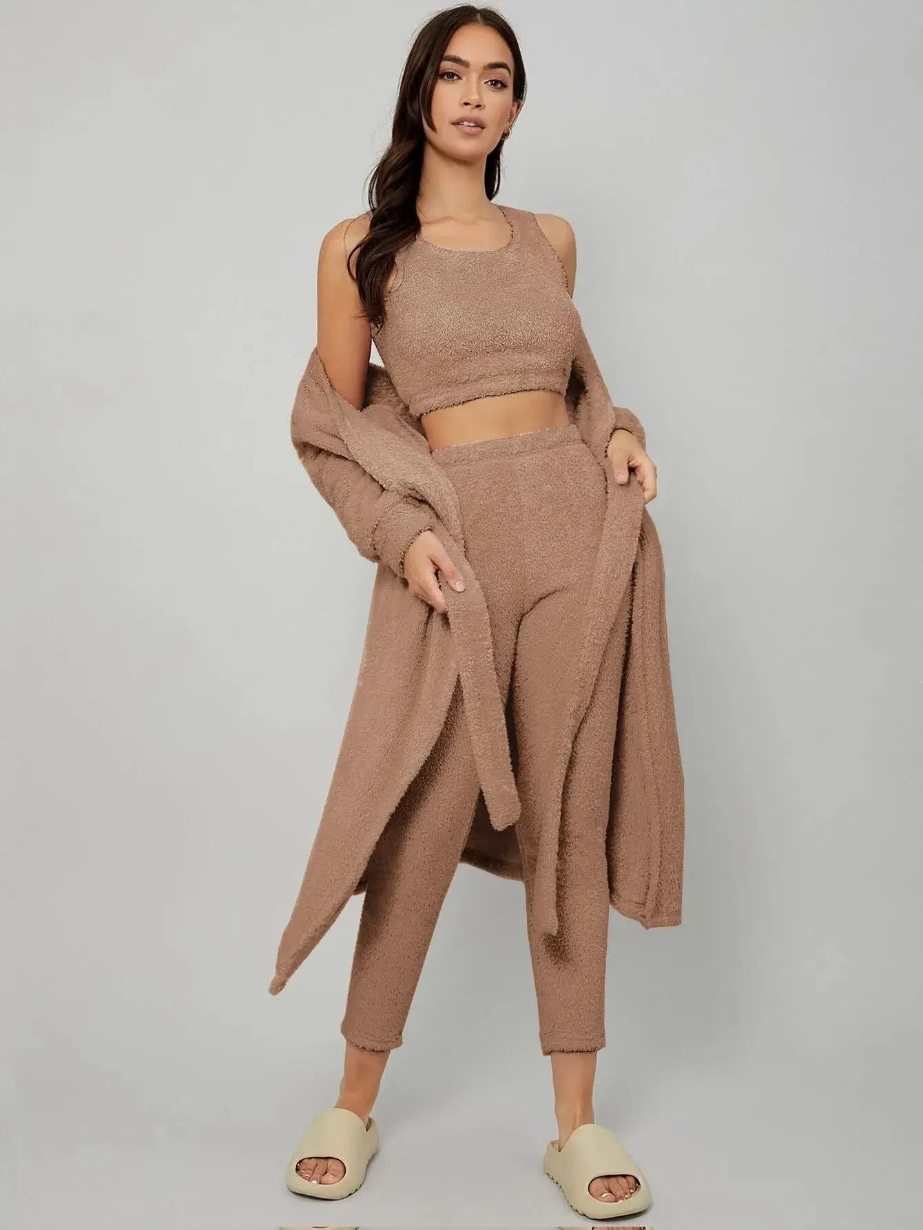 Cosy Knit Robe Set (3 Pieces)