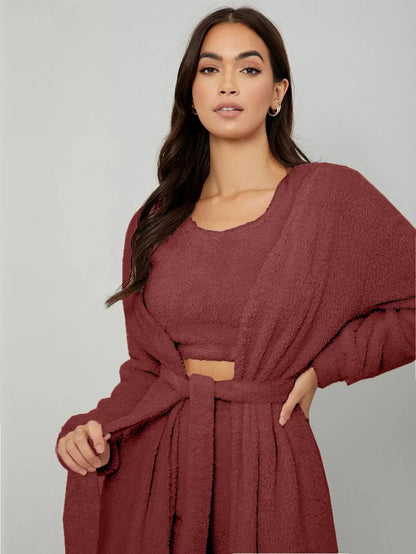 Cosy Knit Robe Set (3 Pieces)