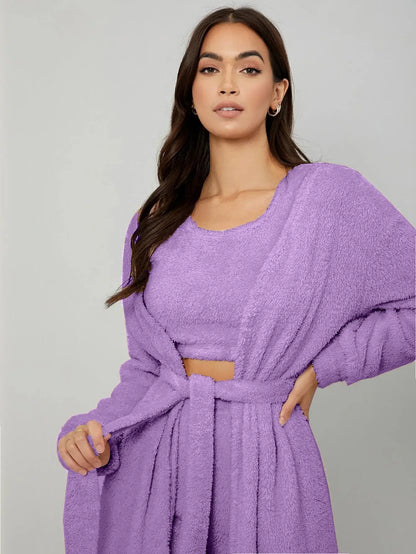 Cosy Knit Robe Set (3 Pieces)