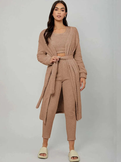 Cosy Knit Robe Set (3 Pieces)